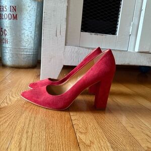 J Crew Red Suede Women's Pumps